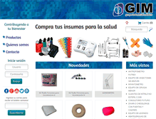 Tablet Screenshot of grupoindustrialmedico.mx